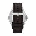 Armani Exchange Whitman Silver Dial Brown Leather Strap Watch For Men - AX2100