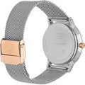 Armani Exchange Lola Analog White Dial Silver Mesh Strap Watch For Women - AX5537
