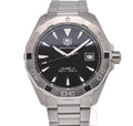 Tag Heuer Aquaracer Automatic Black Dial Silver Steel Strap Watch for Men - WAY2110.BA0928