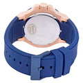 Guess Rigor Blue Dial Blue Silicone Strap Watch For Men - W0247G3