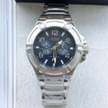 Guess Rigor Quartz Black Dial Silver Steel Strap Watch For Men - W0218G2