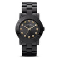 Marc Jacobs Amy Black Dial Black Steel Strap Watch for Women - MBM8595