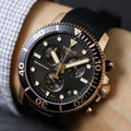 Tissot Seastar 1000 Chronograph Black Dial Black Rubber Strap Watch For Men - T120.417.37.051.00
