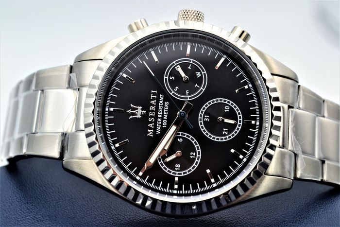 Maserati Competizione Chronograph Quartz Black Dial Watch For Men - R8853100023