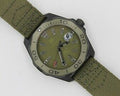 Tag Heuer Aquaracer Automatic Green Dial Khakhi Green Nylon Strap Watch for Men - WAY208E.FC8222