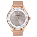 Swarovski Octea Nova Grey Dial Gold Mesh Bracelet Watch for Women - 5451634