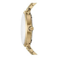 Michael Kors Portia Black Dial Gold Steel Strap Watch for Women - MK3788