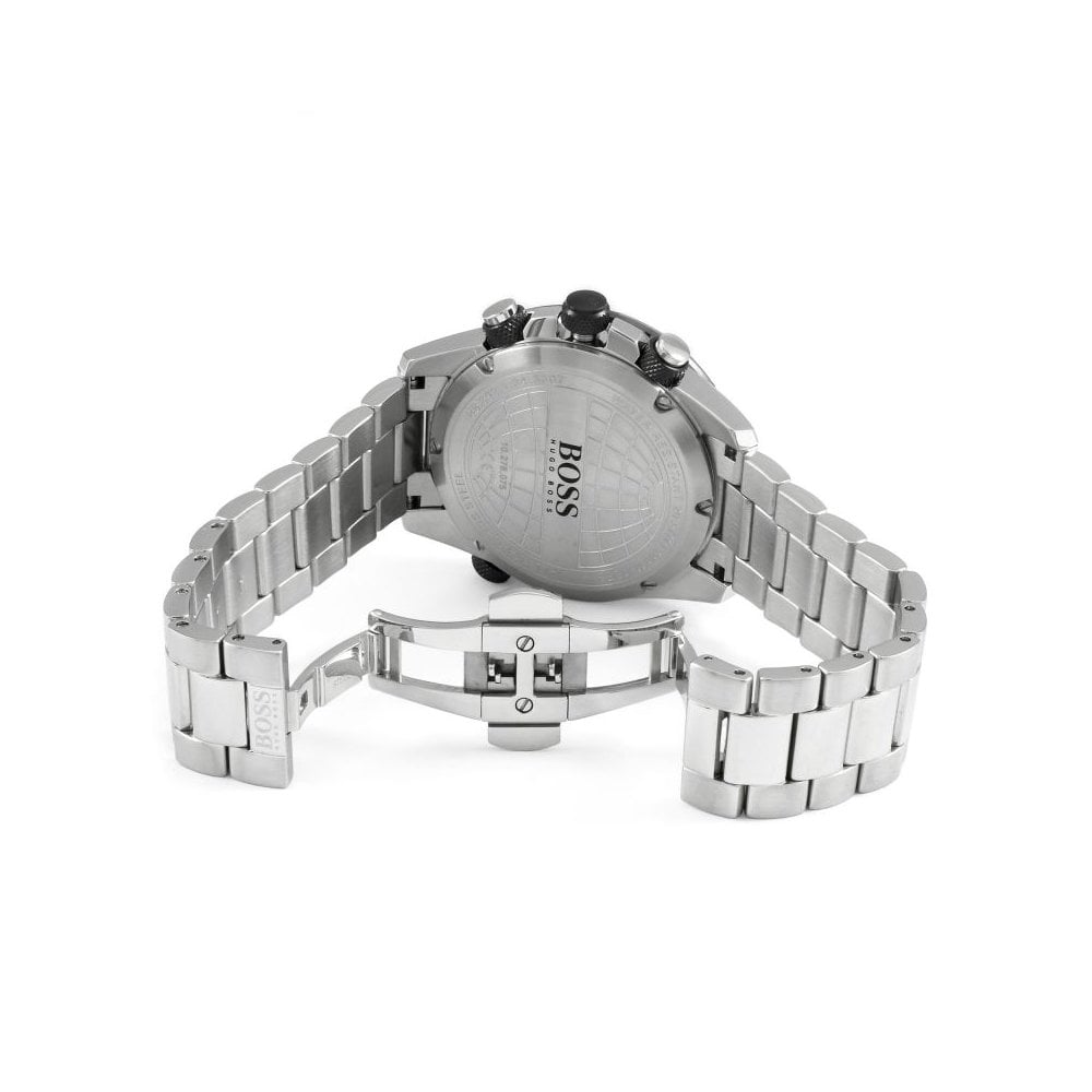 Hugo Boss Nomad Grey Dial Silver Steel Strap Watch for Men - 1513774