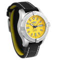 Breitling Avenger Automatic 45 Seawolf Yellow Dial Black Nylon Strap Watch for Men - A17319101I1X1
