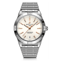 Breitling Chronomat Automatic 36 White Dial Silver Steel Strap Watch for Women - A10380101A2A1