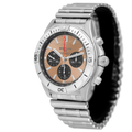Breitling Chronomat B01 42 Brown Dial Silver Steel Strap Watch for Men - AB0134101K1A1