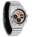 Breitling Chronomat B01 42 Brown Dial Silver Steel Strap Watch for Men - AB0134101K1A1
