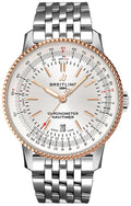 Breitling Navitimer Automatic 41mm White Dial Silver Stainless Steel Mens Watch - U17326211G1A1