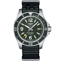 Breitling Superocean Automatic 44mm Outerknown Green Dial Green Nylon Strap Watch for Men - A17367A11L1W1