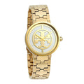 Tory Burch Reva Gold Dial Gold Steel Strap Watch for Women - TBW4025