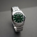 Tissot Gentleman Powermatic 80 Silicium Green Dial Silver Steel Strap Watch For Men - T127.407.11.091.01