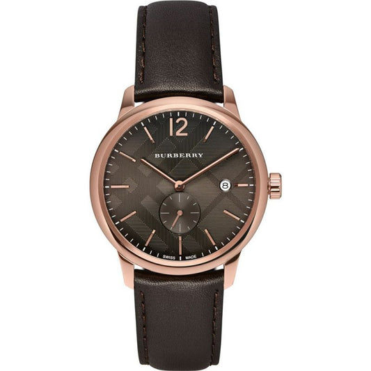 Burberry The Classic Brown Dial Brown Leather Strap Watch for Men - BU10012