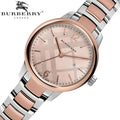 Burberry The Classic Rose Gold Dial Two Tone Steel Strap Watch for Women - BU10117