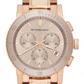 Burberry The City Rose Gold Dial Rose Gold Steel Strap Watch for Women - BU9703