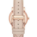 Burberry The City Beige Dial Brown Leather Strap Watch for Women - BU9014