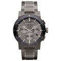 Burberry The City Grey Dial Gunmetal Grey Steel Strap Watch for Men - BU9381