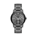 Burberry The City Black Dial Black Steel Strap Watch for Men - BU9902