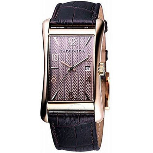 Burberry Heritage Brown Dial Brown Leather Strap Watch for Men - BU3000