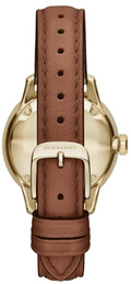 Burberry The Classic Champagne Gold Dial Brown Leather Strap Watch for Women - BU10101
