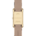 Burberry Pioneer Champagne Dial Haymarket Beige Leather Strap Watch for Women - BU9407