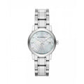 Burberry The City Diamonds Silver Dial Silver Steel Strap Watch for Women - BU9125