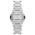 Burberry The City Black Dial Silver Steel Strap Watch for Men - BU9901
