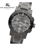 Burberry The City Grey Dial Gunmetal Grey Steel Strap Watch for Men - BU9381
