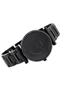 Fossil Carlie Black Dial Black Steel Strap Watch for Women - ES4488