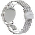 Fossil Neutra Chronograph White Dial Silver Mesh Bracelet Watch for Men - FS5382