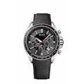 Hugo Boss Driver Black Dial Black Leather Strap Watch for Men -1513087