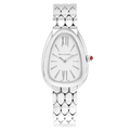 Bvlgari Serpenti Seduttori Quartz White Dial Silver Steel Strap Watch for Women - SERPENTI103141
