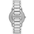 Emporio Armani Meccanico Automatic Skeleton Black Dial Silver Steel Strap Watch For Men - AR60021