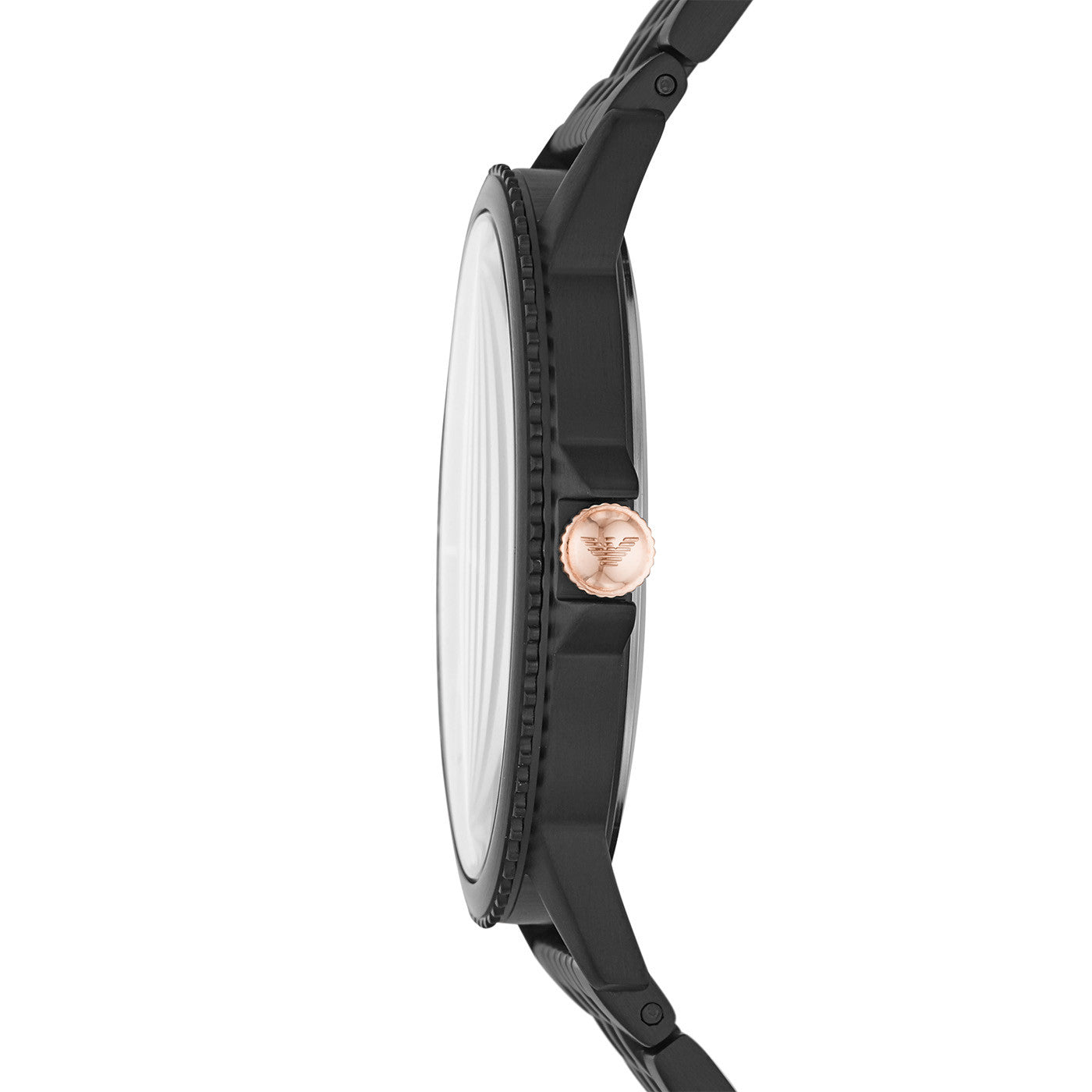 Emporio Armani Interchangeable Black Dial Black Steel Strap Watch For Men - AR80021