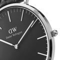 Daniel Wellington Classic Sheffield Black Dial Black Leather Strap Watch For Men - DW00100133