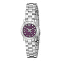 Marc Jacobs Amy Purple Dial Silver Steel Strap Watch for Women - MBM3228