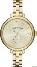 Marc Jacobs Sally Champagne Gold Dial Gold Steel Strap Watch for Women - MBM3363