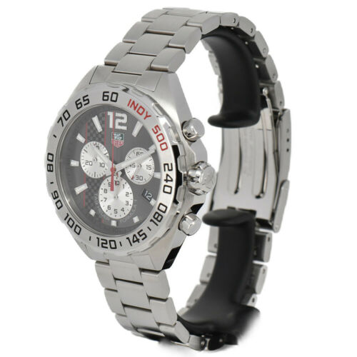 Tag Heuer Formula 1 Chronograph Grey Dial Silver Steel Strap Watch for Men - CAZ1114.BA0877