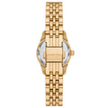 Michael Kors Lexington Three-Hand Blue Dial Gold Steel Strap Watch for Women - MK4802