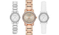 Burberry The City White Diamonds Dial White Leather Strap Watch for Women - BU9221
