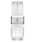 Guess Phoenix J Balvin White Dial Transparent Silicone Strap Watch For Men - V1051M1