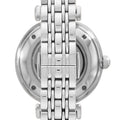 Emporio Armani Gianni T-Bar Automatic Silver Dial Silver Steel Strap Watch For Women - AR60022