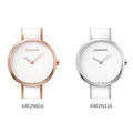 Calvin Klein Seduce White Dial Two Tone Steel Strap Watch for Women - K4E2N116