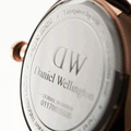 Daniel Wellington Dapper Durham White Dial Brown Leather Strap Watch For Women - DW00100113