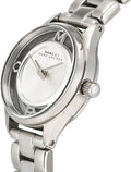 Marc Jacobs Tether Transparent Silver Dial Silver Steel Strap Watch for Women - MBM3416