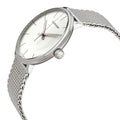 Calvin Klein White Dial Silver Mesh Bracelet Watch for Women - K8M21126